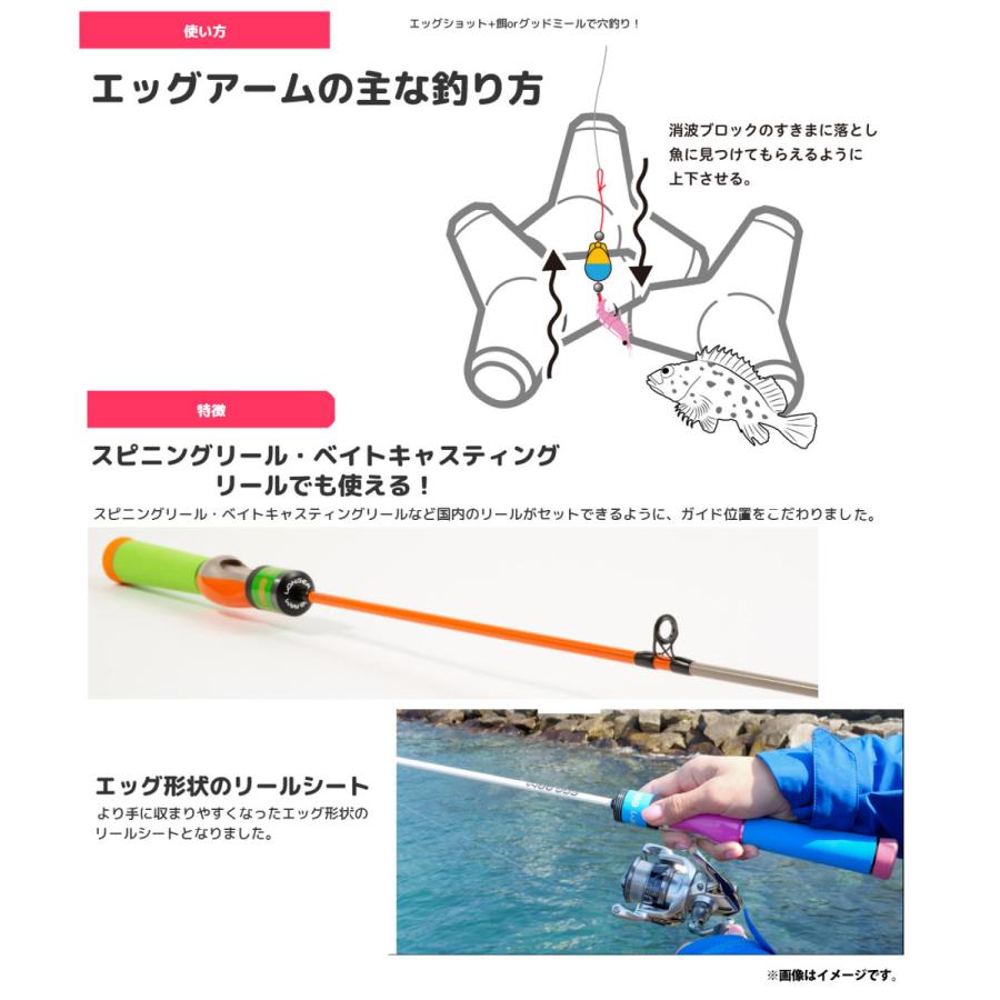 エッグアーム 釣りよかコラボ メバリング、アジングワーム穴釣りに！！