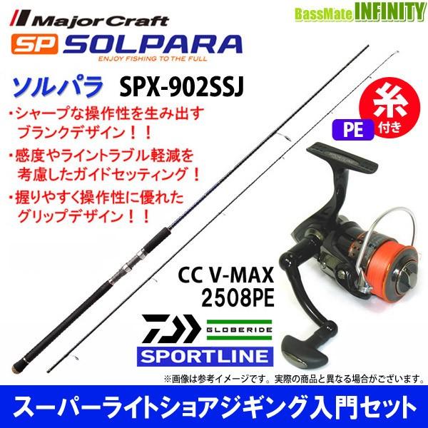 優遇価格 Pe0 8号 1m 糸付き スーパーライトショアジギング入門セット メジャークラフト ソルパラ Spx 902ssj スポーツライン Cc V Max 2508pe バスメイトインフィニティソルト店 オンラインストアお値下 Panamaprobeis Com