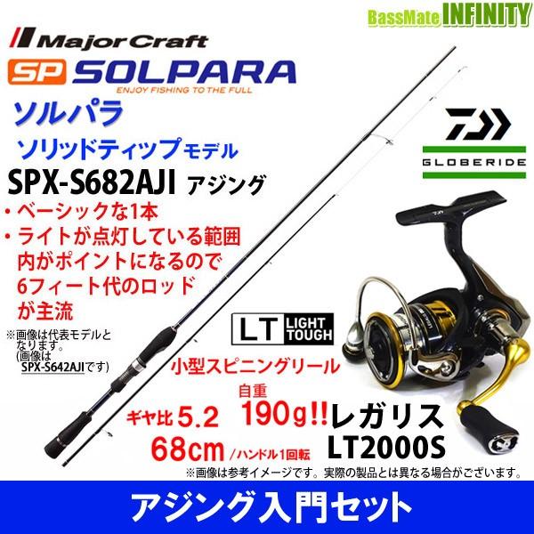 9149円 大幅にプライスダウン アジング入門セット メジャークラフト ソルパラ Spx S6aji アジング ダイワ 18 レガリス Lt00s