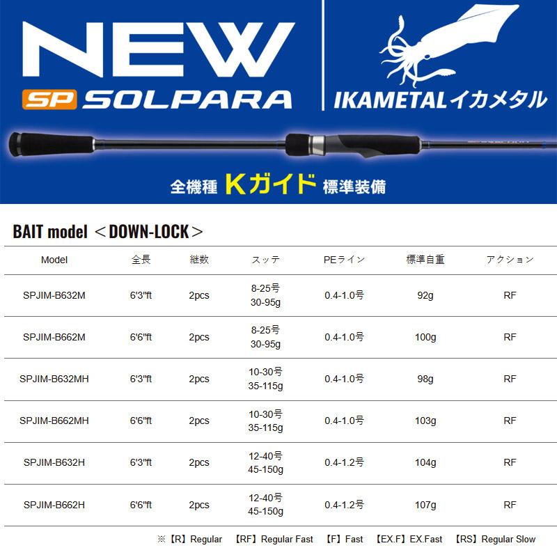 【イカメタル(ベイト)入門セット】●メジャークラフト　25 ソルパラ イカメタル SPJIM-B632H＋ダイワ　ライトゲーム X IC 150-DH (右ハンドル)_3