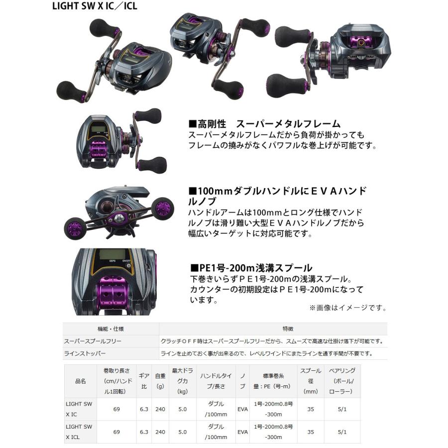 DAIWA（ダイワ） ○ダイワ LIGHT SW X ICL 【まとめ送料割】 : バス