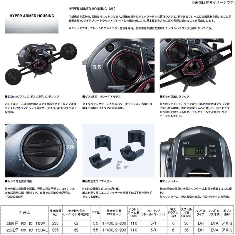 DAIWA（ダイワ） ○ダイワ 25 紅牙 RX IC 150P (右ハンドル) 【まとめ