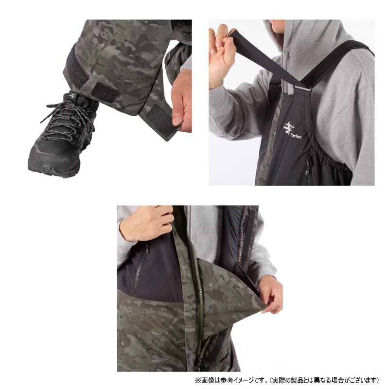Foxfire　フロストレイクビブ　パンツ　XXL【新品】ブラックカモ　防水防寒 Foxfire（フォックスファイヤー） ○フォックスファイヤー フロスト