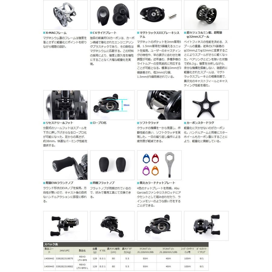 アブガルシア Abu Revo レボ Ltx Bf8 L 左ハンドル まとめ送料割 バスメイトインフィニティソルト店 通販 Yahoo ショッピング