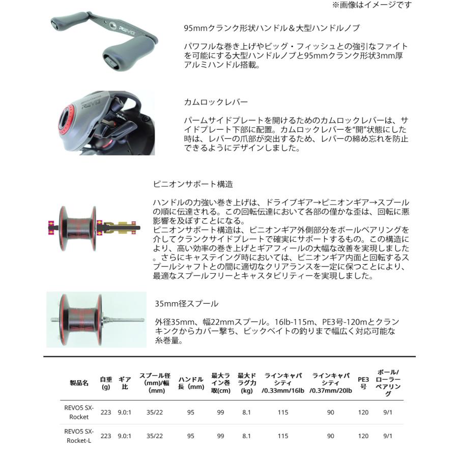 Abu Garcia（アブガルシア） ○アブガルシア Abu REVO5 SX-Rocket レボ