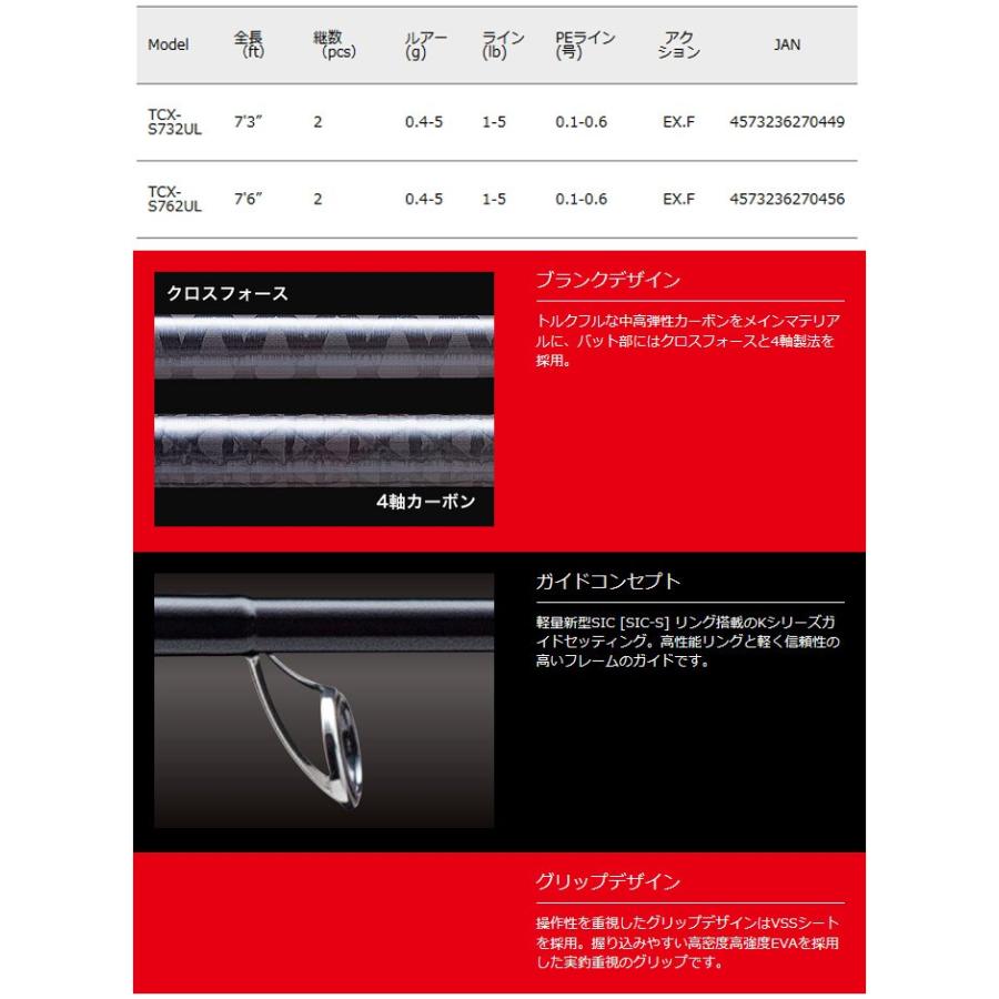 大特価！　新品　トリプルクロス　ロックフィッシュ　メバリング　S732UL 大特価！ 新品 トリプルクロス ロックフィッシュ メバリング S732UL