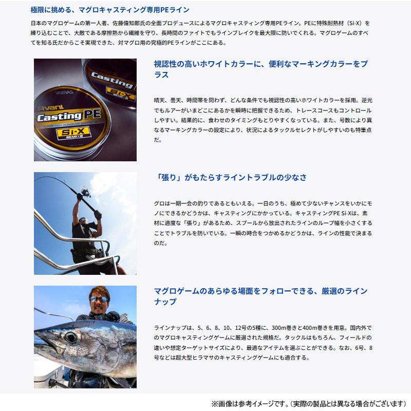 VARIVAS（バリバス） ○バリバス アバニ キャスティングPE Si-X 400m 5