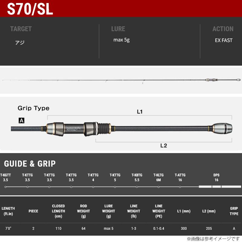 ●テイルウォーク　アジスト TZ S70/SL (スピニングモデル)｜infinity-sw｜02