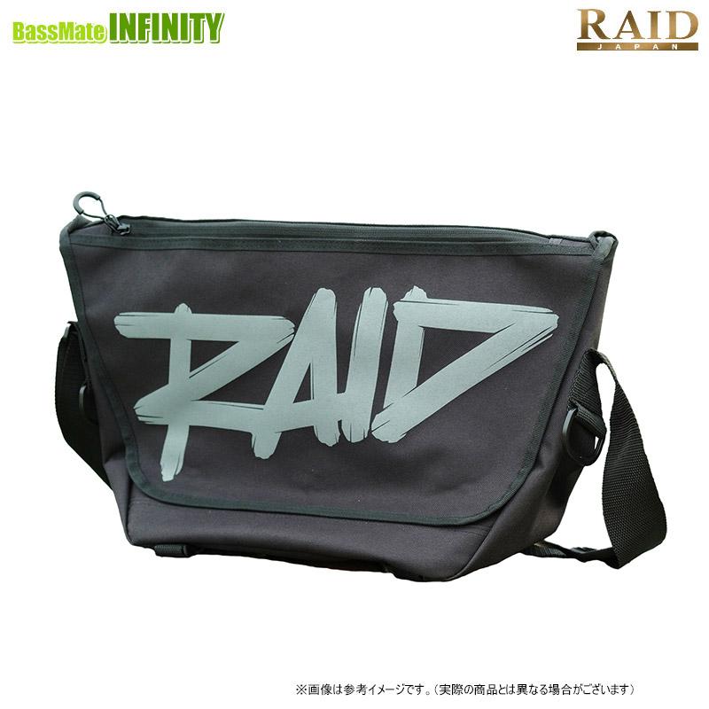 RAID JAPAN（レイドジャパン） RJ メッセンジャーバッグ ラージ BLACK/BIG LOGO(DARK GRAY) 【まとめ送料割 ...