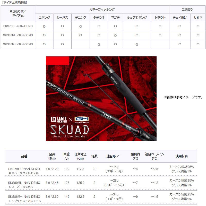 ○レジットデザイン×ゴールデンミーン SKUAD スクアド ナンデモ