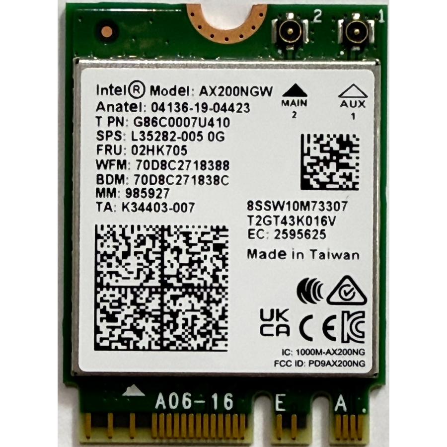 バルク AX200NGW 無線LANモジュール M.2 本体のみ（Yahoo!・INFINITYヤフーショッピング店）