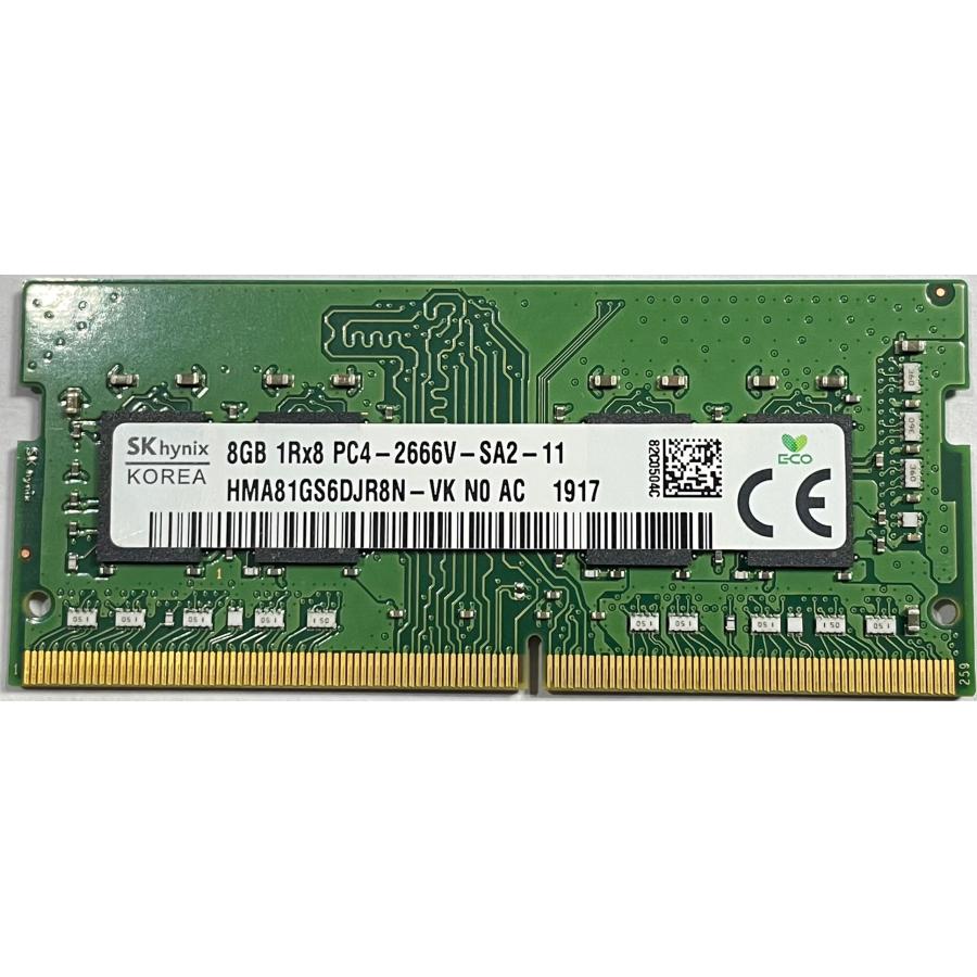 SK hynix 中古 SK hynix 1R×8 PC4 2666V 8GB DDR4 SO-DIMM : INFINITY