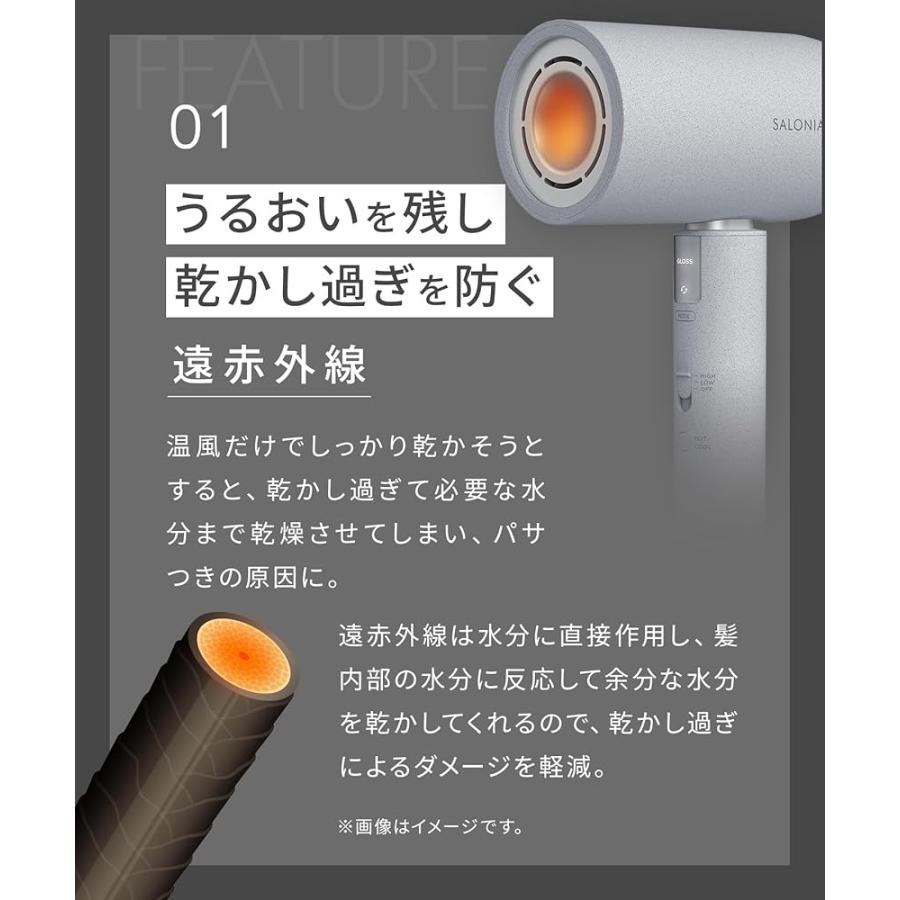 送料無料】SALONIA サロニア エアトリートメント ドライヤー 大風量 速