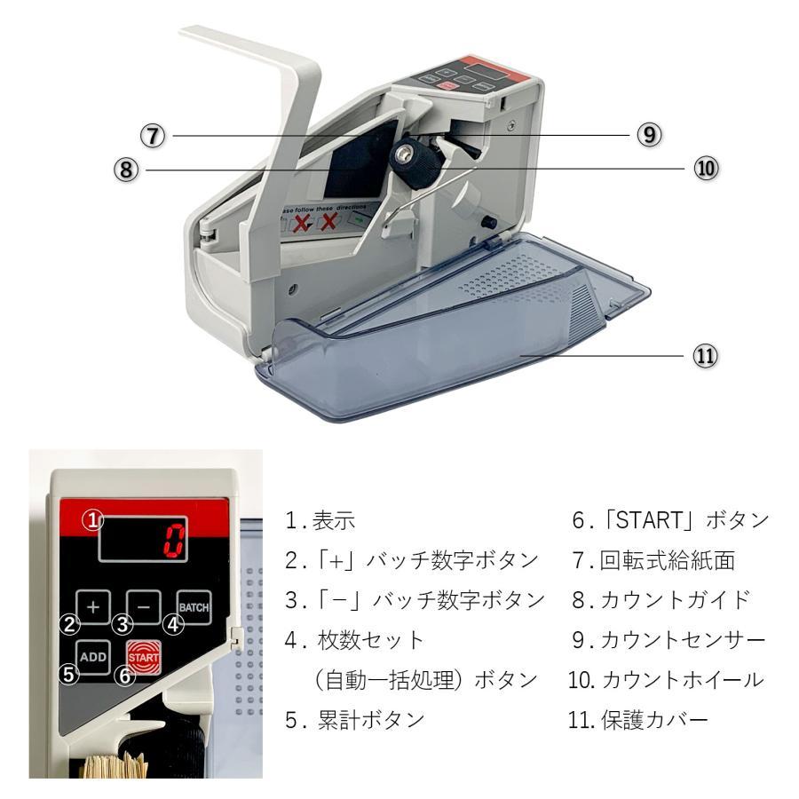 紙幣計数機 マネーカウンター 紙幣カウンター 小型 電池式 紙幣計算機 お札カウンター 新札対応 新紙幣対応 |  | 10