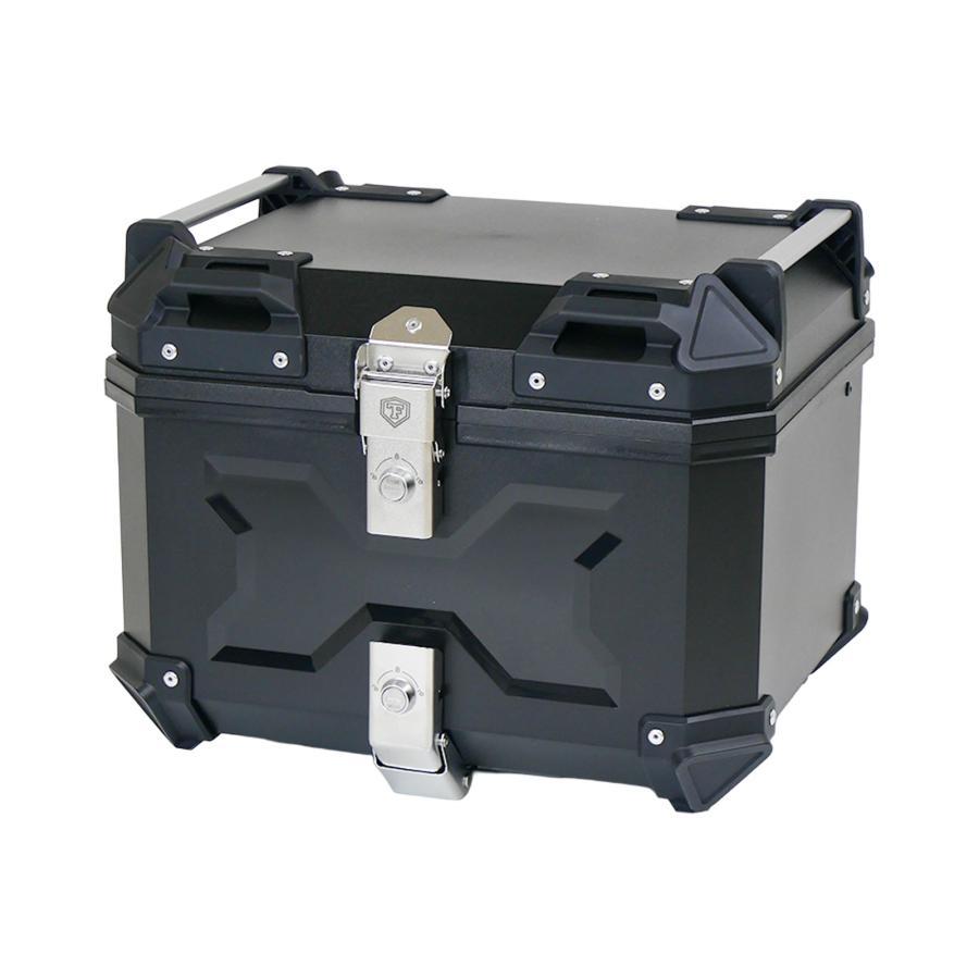 リアボックス バイク 45l 背もたれ バイクリアボックス大型 トップケース バイク 45l abs 白 大容量 軽量 【BLACK】 |  | 01
