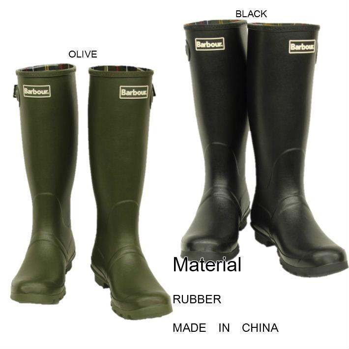Barbour（バブアー） MRF0010 BK31 OL51 ビード ラバーブーツ レイン