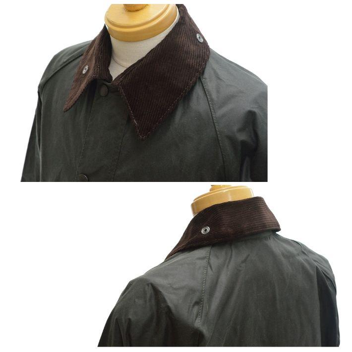 バブアー MWX0018 SG91 ビデイル レギュラーフィット オイルクロスジャケット セージ グリーン メンズ Barbour BEDALE JACKET SAGEの画像