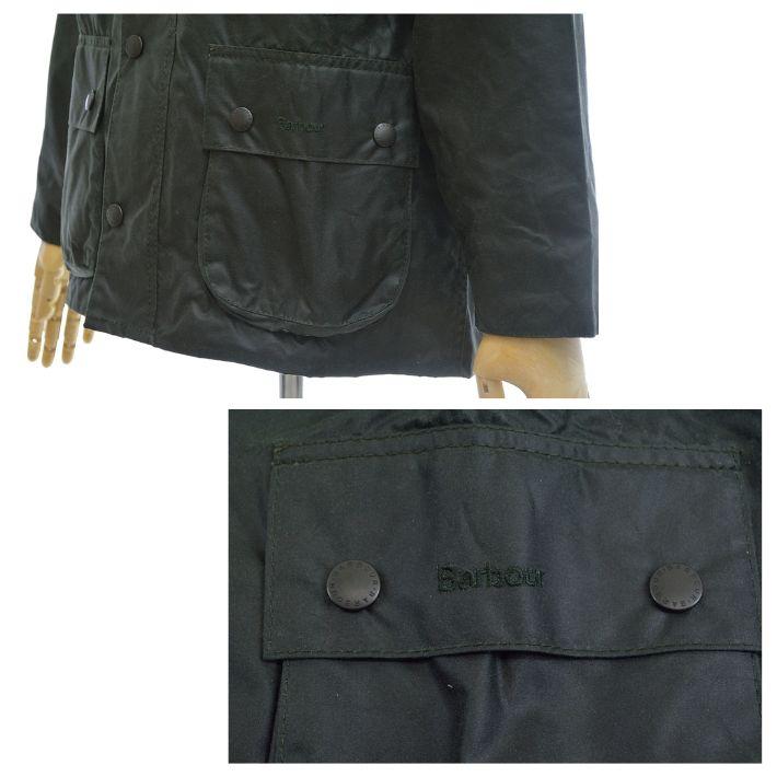 バブアー MWX0018 SG91 ビデイル レギュラーフィット オイルクロスジャケット セージ グリーン メンズ Barbour BEDALE JACKET SAGEの画像