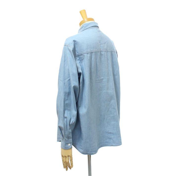 BIGMAC / 長袖シャツ/L/コットン/BLU/BR-25190 BIG MAC（ビッグマック） BIG MAC×バーンズ BR-25190 シャンブレー