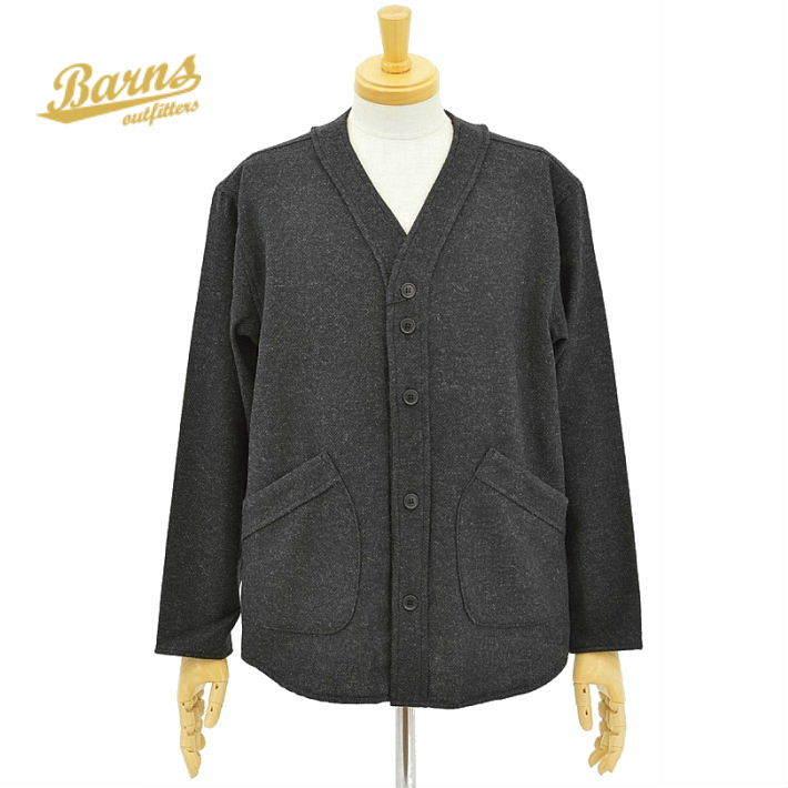 バーンズ Br 8518 ブラック ベースボール ウールカーディガン ノーカラー 黒 メンズ Barns Out Fitters Barns Br 8518 インフィニティ ヤフー店 通販 Yahoo ショッピング