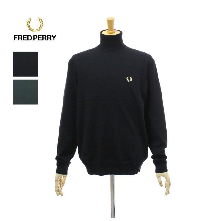フレッドペリー K9552 タートルネック 長袖 プルオーバーニット メンズ Roll Neck Jumper FRED PERRY | FRED PERRY