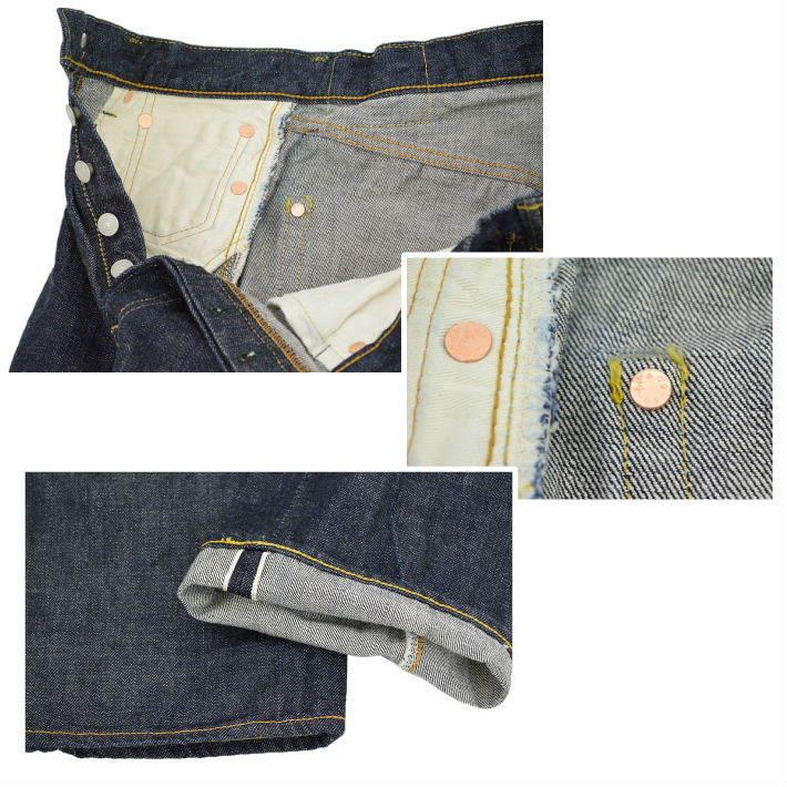 フルカウント 1101 INDIGO BLUE ジーンズ オリジナルストレート 13.7ozデニム インディゴブルー ワンウォッシュ メンズ ORIGINAL STRAIGHT FULLCOUNT | FULLCOUNT | 07