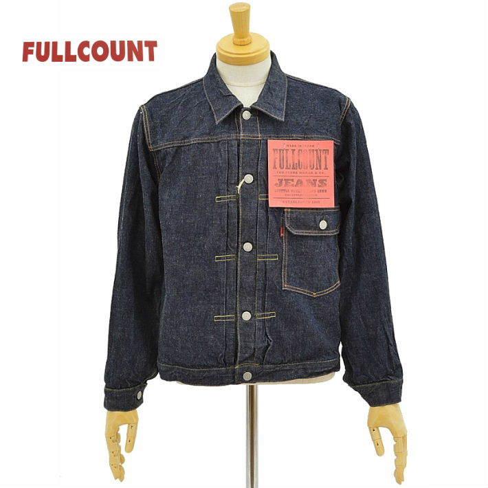 フルカウント 2107 フラップポケット 1stタイプ デニムジャケット Gジャン 13.7ozデニム ワンウォッシュ メンズ FLAP POCKET 1st MODEL FULLCOUNT
