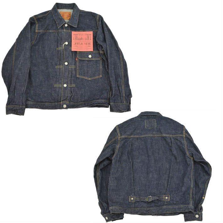 フルカウント 2107W フラップポケット 1stタイプ デニムジャケット Gジャン 13.7ozデニム ワンウォッシュ メンズ FLAP POCKET 1st MODEL FULLCOUNT | FULLCOUNT | 07