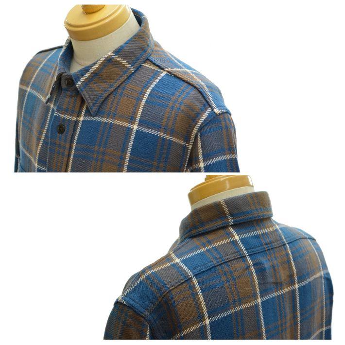 フルカウント 4106 オリジナルコットンチェック ワークシャツ ネルシャツ ワンウォッシュ メンズ FULLCOUNT Original Cotton Check Flannel Work Shirt | FULLCOUNT | 04