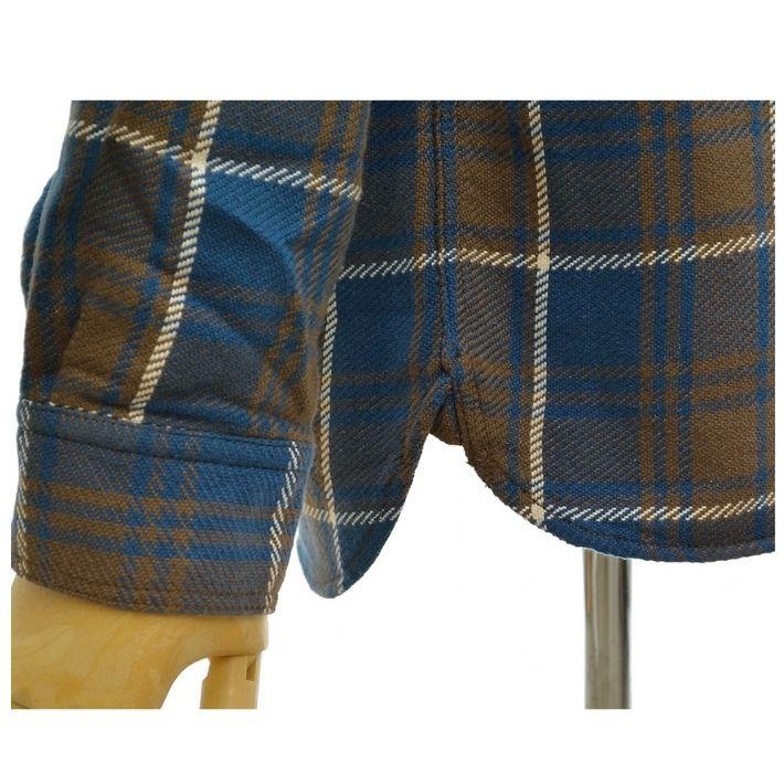 フルカウント 4106 オリジナルコットンチェック ワークシャツ ネルシャツ ワンウォッシュ メンズ FULLCOUNT Original Cotton Check Flannel Work Shirt | FULLCOUNT | 07