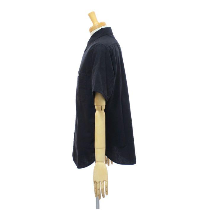 フルカウント 4821 半袖 シャンブレーシャツ ワークシャツ ブラック メンズ FULLCOUNT Chambray Shirt Half Sleeve [メール便可] | FULLCOUNT | 05