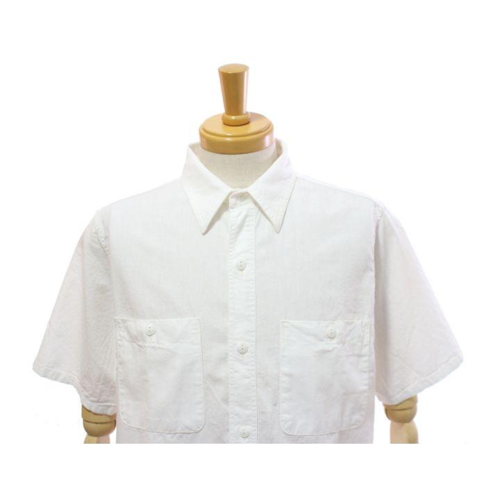 フルカウント 4821 半袖 シャンブレーシャツ ワークシャツ ブラック メンズ FULLCOUNT Chambray Shirt Half Sleeve [メール便可] | FULLCOUNT | 07