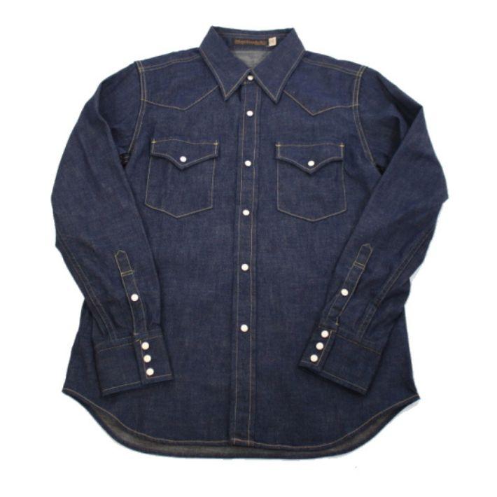 フルカウント 4894 デニムウエスタンシャツ 8ozデニム ワンウォッシュ メンズ FULLCOUNT DENIM WESTERN SHIRTS | FULLCOUNT | 04