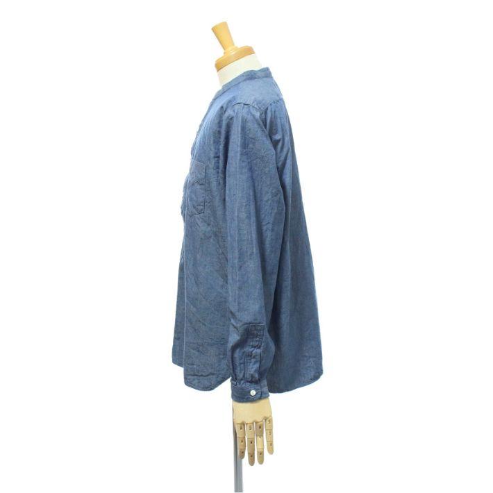 フルカウント 4900 スタンドカラー プルオーバーシャンブレーシャツ バンドカラーシャツ メンズ STAND COLLAR PULLOVER CHAMBRAY SHIRTS FULLCOUNT | FULLCOUNT | 03