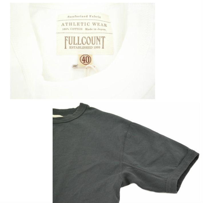 フルカウント 5222 Tシャツ 半袖 30/2オリジナル度詰天竺 フラットシーム ヘビーウェイト メンズ FULLCOUNT FLAT SEAM HEAVY WEIGHT TEE [メール便可] | FULLCOUNT | 06