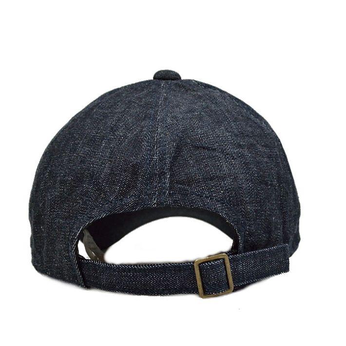 フルカウント 6007 6パネル デニム ベースボールキャップ 10OZ 6PANEL Chain Embroidery Denim Cap FULLCOUNT [メール便可] | FULLCOUNT | 05