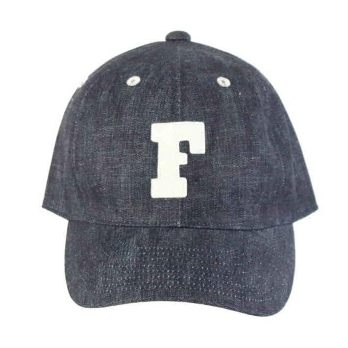 フルカウント 6843 6パネル デニム ベースボールキャップ 『F』パッチ 6PANEL DENIM BASEPALL CAP 'F' PATCH FULLCOUNT [メール便可] | FULLCOUNT | 03