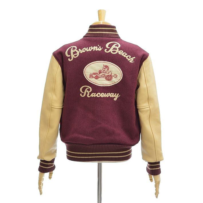 ブラウンズビーチ BBJ-021 ビーチクロス アワードジャ ケット スタジアムジャンパー メンズ BEACH CLOTH Varsity  Jacket (30th Anniversary Item)