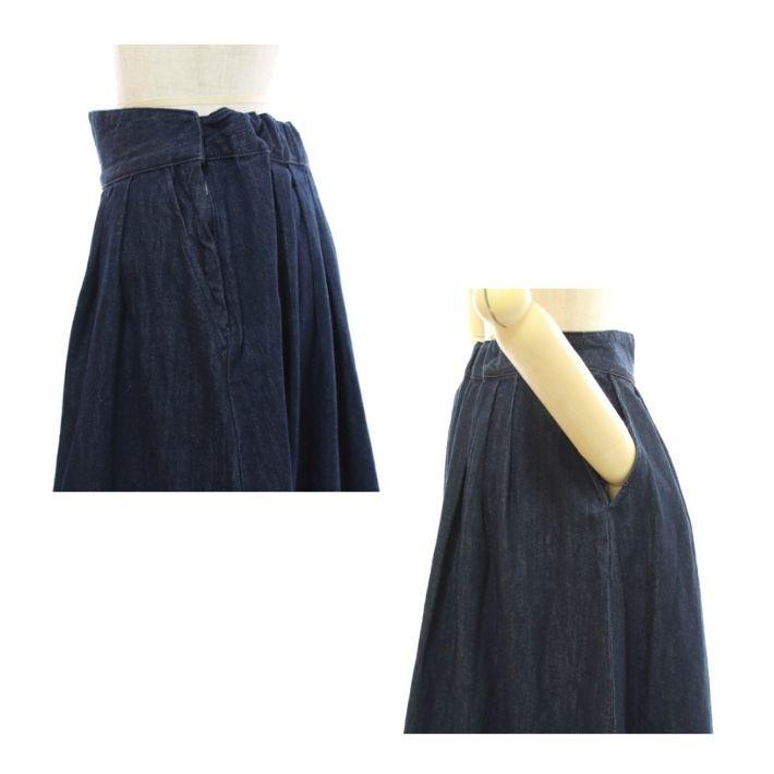 ケレン LUNE LKL24SSK2033 タック Aライン デニムスカート KELEN TUCK A LINE SKIRT｜infinity｜06