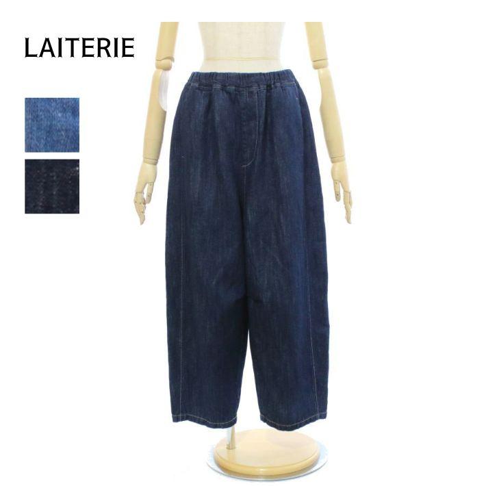 LAITERIE レイトリー LB26113 綿麻デニム トロワパンツ レディース
