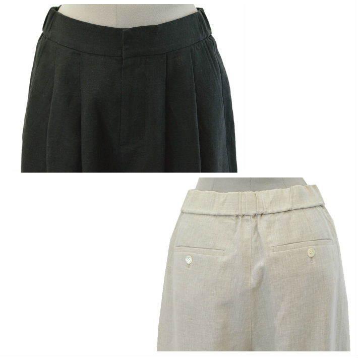 ル グラジック JL-2666NLP 50s リネンクロス セットアップ パンツ Le glazik 