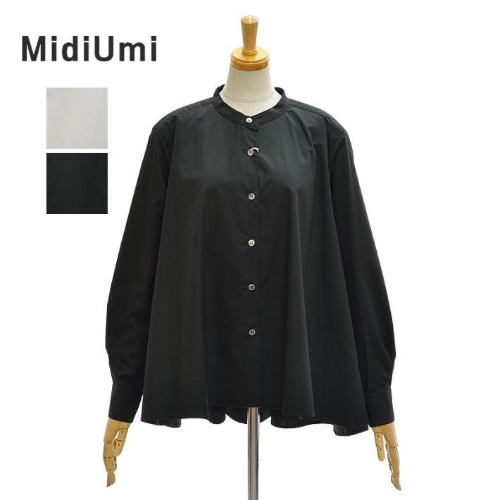 MidiUmi（ミディウミ） 3-739996 Aラインバンドカラーシャツ 