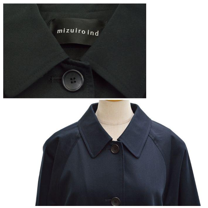 ○mizuiro ind(ミズイロインド) ステンカラーコート mizuiro ind ステンカラーコート｜ MARcourt ONLINE STORE