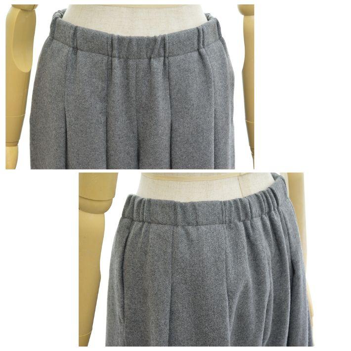 mizuiroind（ミズイロインド） タックワイドパンツ ウール 微起毛 4