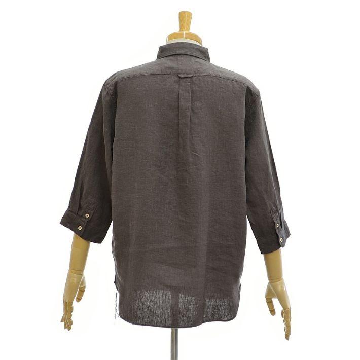 フェローズ P7BD1 ボタンダウン リネン シャツ ワンポイント 7分袖 メンズ PHERROW'S　[メール便可] | Pherrow's | 03