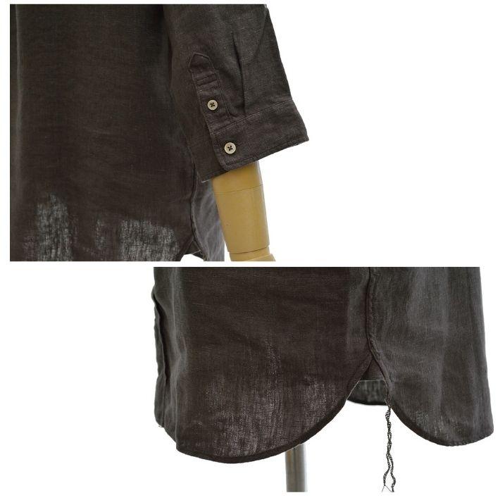 フェローズ P7BD1 ボタンダウン リネン シャツ ワンポイント 7分袖 メンズ PHERROW'S　[メール便可] | Pherrow's | 06