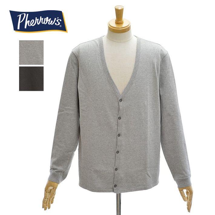 フェローズ PCC1 カーディガン ワンポイント 長袖 メンズ LONG SLEEVE PHERROW'S | Pherrow's