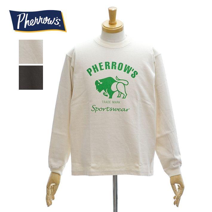 フェローズ PLT2 Tシャツ プリント ロンT 長袖 オリジナル天竺 メンズ LONG SLEEVE TEE PHERROW'S | Pherrow's