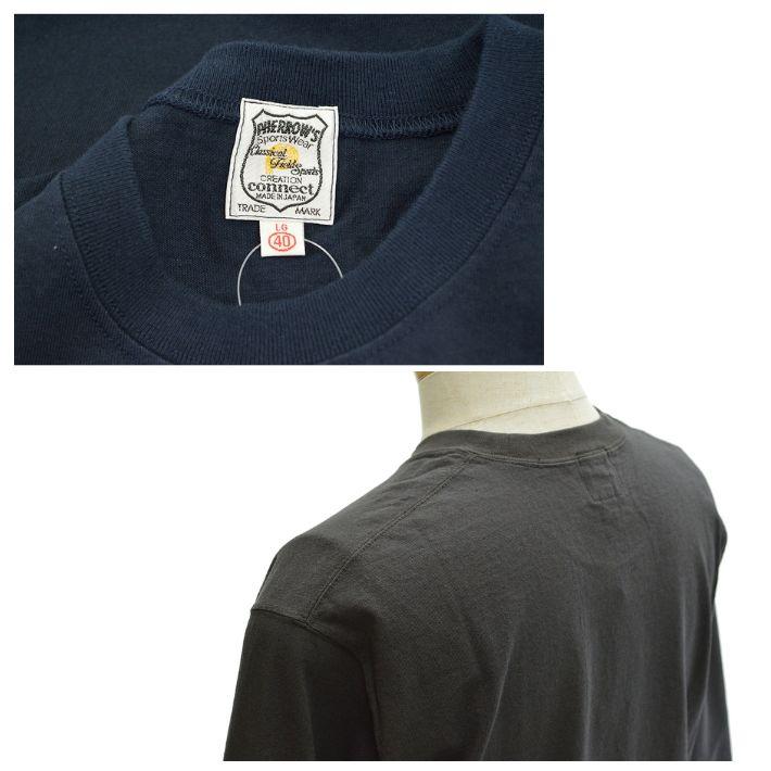 フェローズ PTQS ピグメント 7分袖 Tシャツ クルーネック メンズ カットソー  TEE PHERROW'S　[メール便可] | Pherrow's | 07