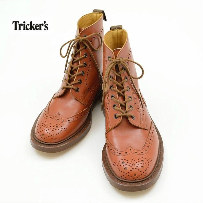 トリッカーズ TRICKER'S ブーツ カントリー ウイングチップ | labiela.com